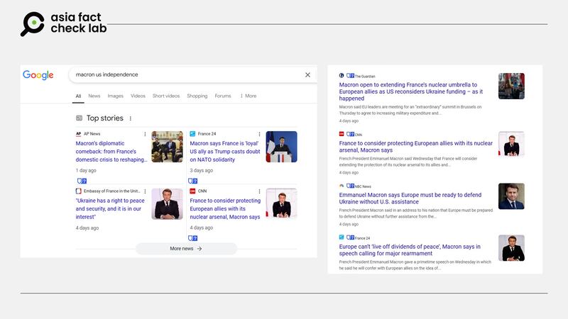 Mainstream media reports show that Macron asked European countries to strengthen their defense in the speech.