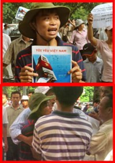 Anh thanh niên đội mũ tai bèo với cái hình