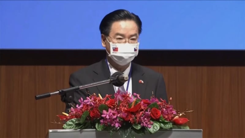 台湾外交部长吴钊燮提出疫情暴露过度依赖单一国家供应链风险。(图源:AP)