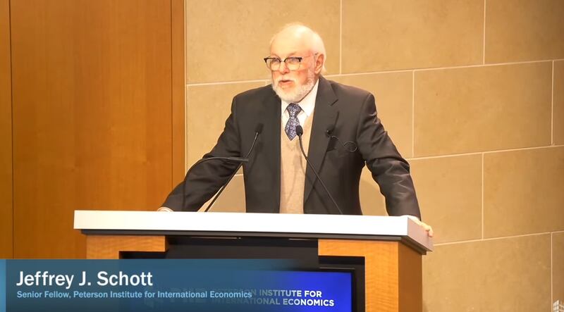 彼得森国际经济研究所高级研究员杰弗里·肖特(Jeffrey J. Schott)。