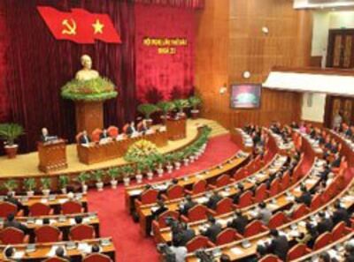 Buổi khai mạc Hội nghị lần thứ 6 BCH Trung ương ĐCS VN khoá XI hôm 01 tháng 10 năm 2012. Courtesy chinhphu.vn