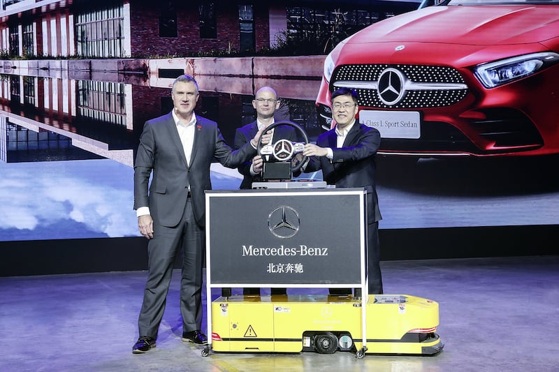 Mercedes-Benz與中國合作緊密,在北京也設有工廠。(Mercedes-Benz推特官方帳號圖片)