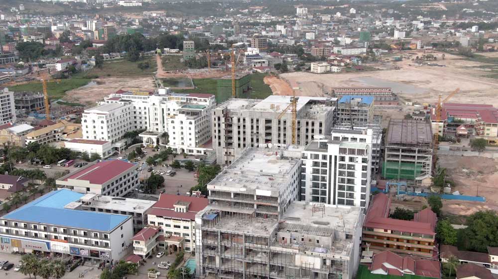 Chinese casino and hotel complex construction. United Nations Office on Drugs and Crime report, published in 2019, shows 150 of the 230 licensed casinos in Southeast Asia are in Cambodia. Photo: RFA